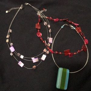3 necklaces